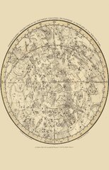 Stereographic Projection of the Southern Celestial Hemisphere