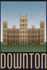 Downton Retro Travel Poster