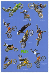 Freestyle Motocross (Riders in Air, FMX) Sports Poster Print